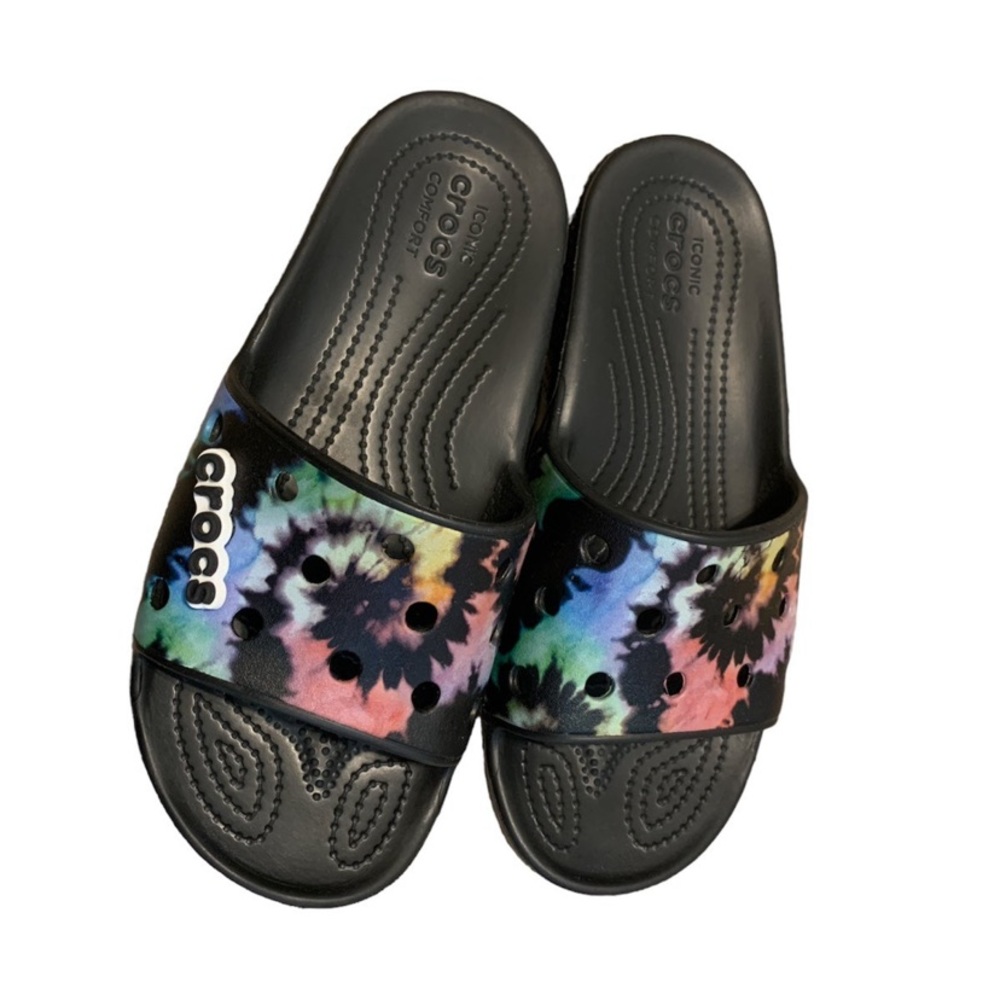 Crocs Unisex Classic Slide Open Toe Sandals - Picture 2 of 4